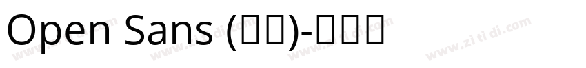 Open Sans (正文)字体转换